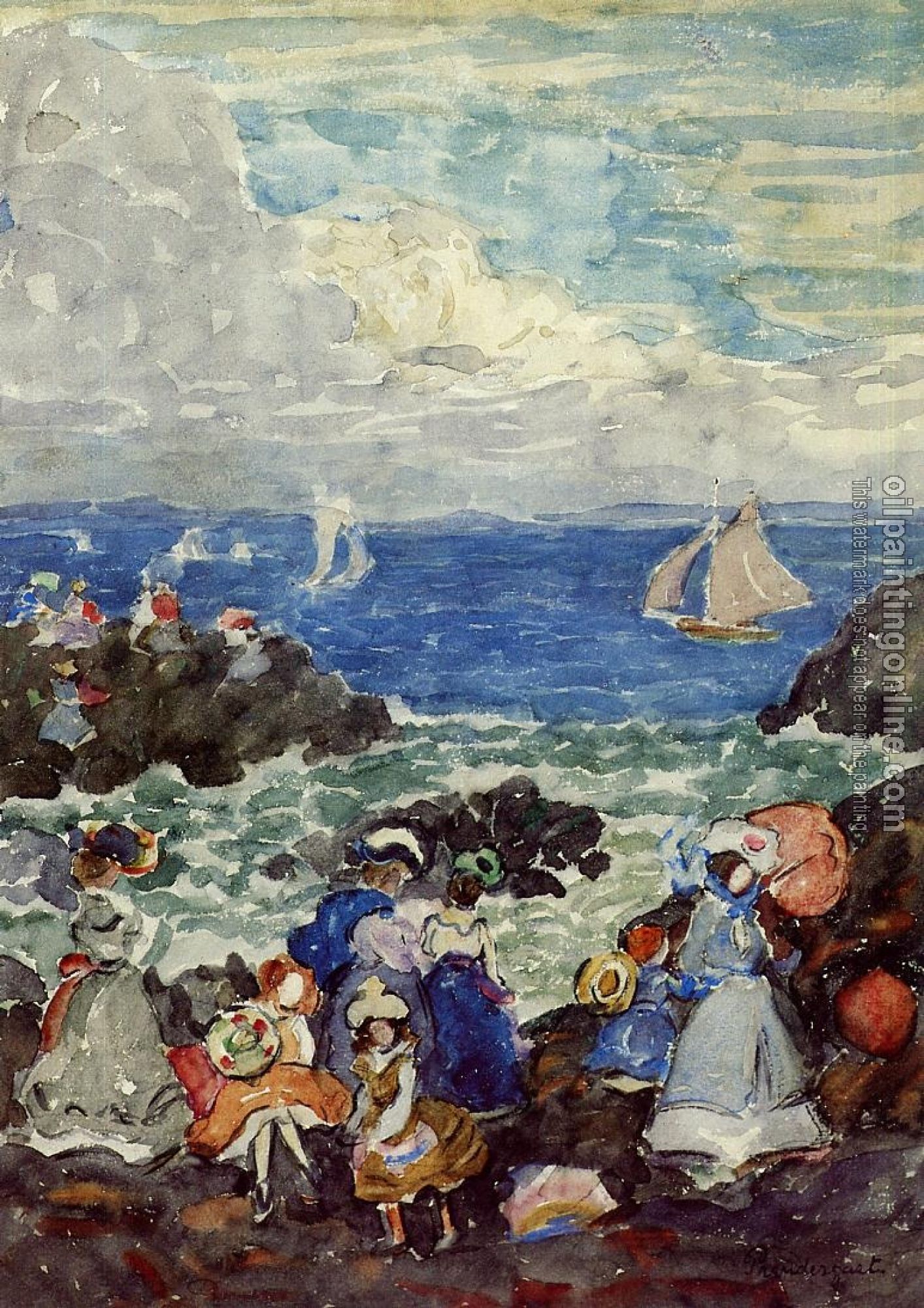 Prendergast, Maurice Brazil - Surf, Nantasket